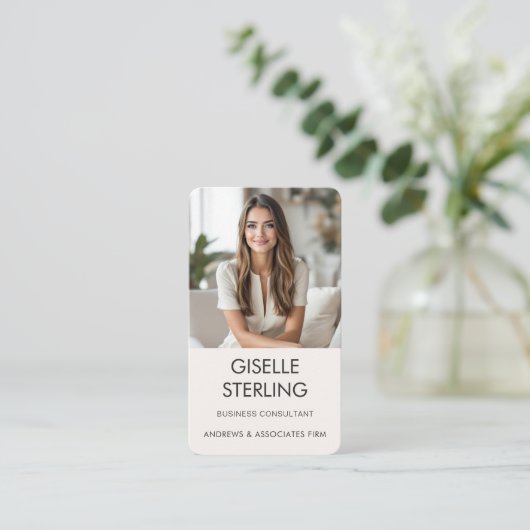 Business Consultant Professional Photo  名刺 (スタンド正面)