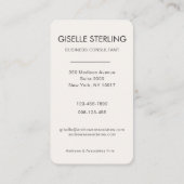 Business Consultant Professional Photo 名刺 (裏面)