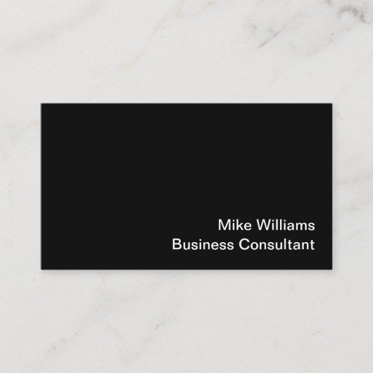 Business Consultant Simple Business Cards 名刺 (正面)