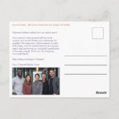 Business Corporate Christmas Holiday CUSTOM Photo  ポストカード (裏面)