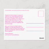 Business Corporate Holiday Stars CUSTOM Arch PHOTO ポストカード (裏面)