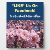 Business Counter Plaques LIKE Us On Facebook フォトプラーク (正面)