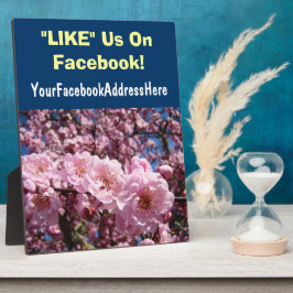 Business Counter Plaques LIKE Us On Facebook フォトプラーク