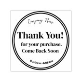 BUSINESS CUSTOMIZABLEありがとう。ゴム印 セルフインキングスタンプ (デザイン)