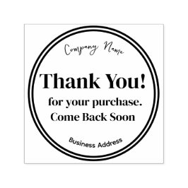 BUSINESS CUSTOMIZABLEありがとう。ゴム印 セルフインキングスタンプ