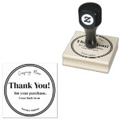 BUSINESS CUSTOMIZABLE THANK YOU RUBBER STAMP ラバースタンプ (押印)