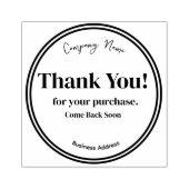 BUSINESS CUSTOMIZABLE THANK YOU RUBBER STAMP ラバースタンプ (インプリント)