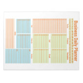 Business Dailyプランナー、新年メモ帳 ノートパッド (正面)