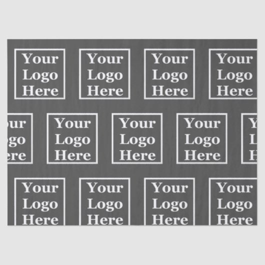 Business Dark Grayロゴはこちらパターンテンプレート 薄葉紙 (正面)