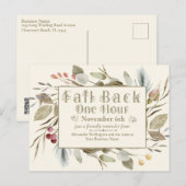 Business Daylight Savings Time Postcard ポストカード (正面/裏面)