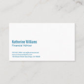 Business Deal Hand Shake | Financial Charts 名刺 (裏面)