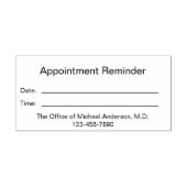 Business DoctorのOfficeアポイントメントのアラーム セルフインキングスタンプ (デザイン)