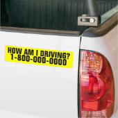 Business Driverを運転する方法 バンパーステッカー (トラック上)