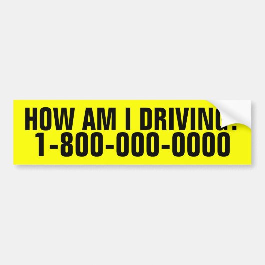 Business Driverを運転する方法 バンパーステッカー (正面)