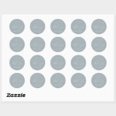 Business Dusty Blue Folids Thank You Sticker ラウンドシール (シート)