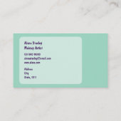 Business Elegant, Minimalist  名刺 (裏面)