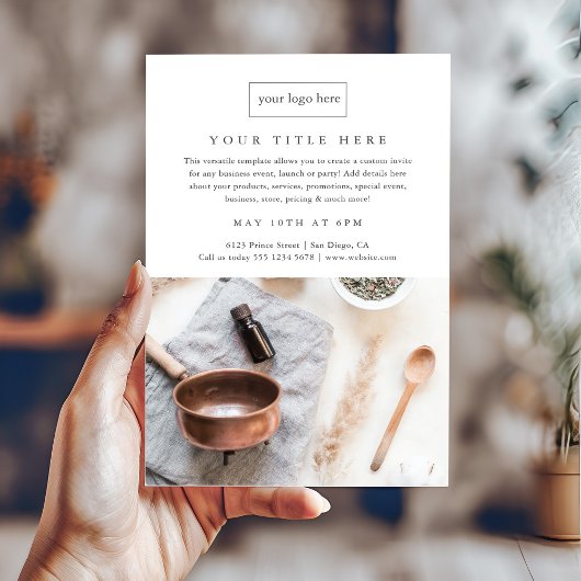 Business Event Minimalist Professional Photo チラシ