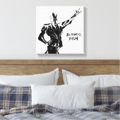 Business Fish Ink 絵画's (Version ZEN) キャンバスプリント (インサイチュ (寝室))