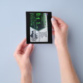 business flyer チラシ (手)