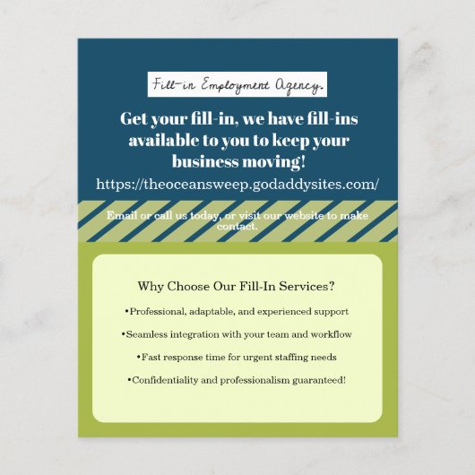 Business Flyer Sample チラシ (正面)