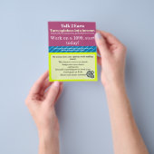 Business Flyer Sample チラシ (手)