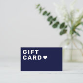 Business Gift Card | Elegant Navy Blue コーリングカード (スタンド正面)
