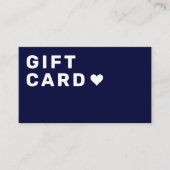 Business Gift Card | Elegant Navy Blue コーリングカード (正面)