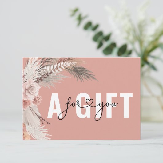 BUSINESS GIFT CERTIFICATE | BOHO (スタンド正面)