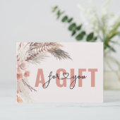 BUSINESS GIFT CERTIFICATE | BOHO (スタンド正面)