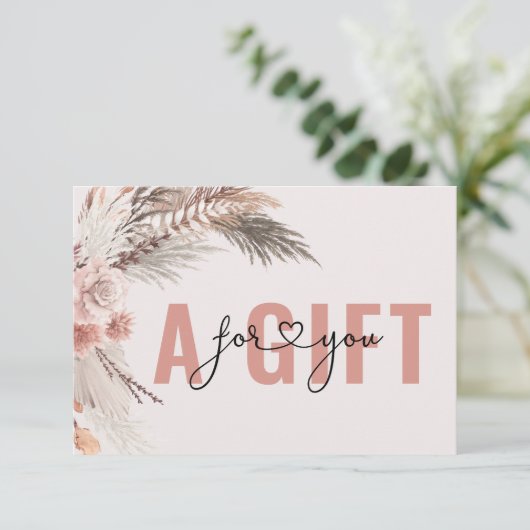 BUSINESS GIFT CERTIFICATE | BOHO (スタンド正面)