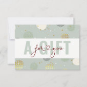 BUSINESS GIFT CERTIFICATE | Christmas Pattern (正面)