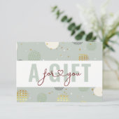 BUSINESS GIFT CERTIFICATE | Christmas Pattern (スタンド正面)