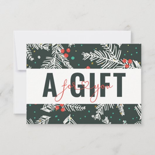 BUSINESS GIFT CERTIFICATE | Christmas Pattern (正面)