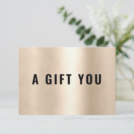 BUSINESS GIFT CERTIFICATE | Gold (スタンド正面)