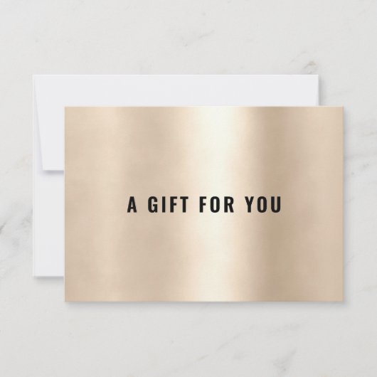 BUSINESS GIFT CERTIFICATE | Gold (正面)