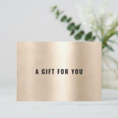 BUSINESS GIFT CERTIFICATE | Gold (スタンド正面)