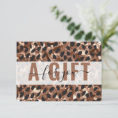 BUSINESS GIFT CERTIFICATE | Leopard Pattern (スタンド正面)