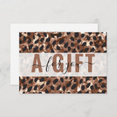 BUSINESS GIFT CERTIFICATE | Leopard Pattern (正面/裏面)