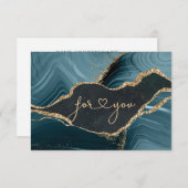 BUSINESS GIFT CERTIFICATE | Modern Marble Gold (正面/裏面)