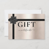 BUSINESS GIFT CERTIFICATE | Modern | Ribbon (正面)