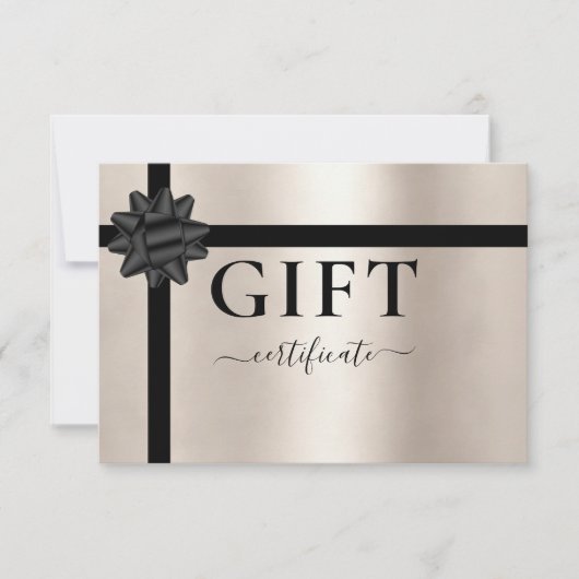 BUSINESS GIFT CERTIFICATE | Modern | Ribbon (正面)