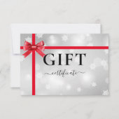 BUSINESS GIFT CERTIFICATE | Modern | Ribbon |  (正面)