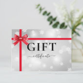 BUSINESS GIFT CERTIFICATE | Modern | Ribbon |  (スタンド正面)