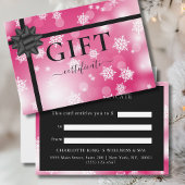 BUSINESS GIFT CERTIFICATE | Modern | Ribbon | 