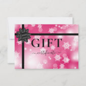 BUSINESS GIFT CERTIFICATE | Modern | Ribbon | (正面)