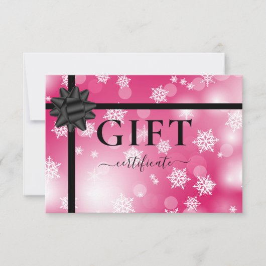 BUSINESS GIFT CERTIFICATE | Modern | Ribbon |  (正面)