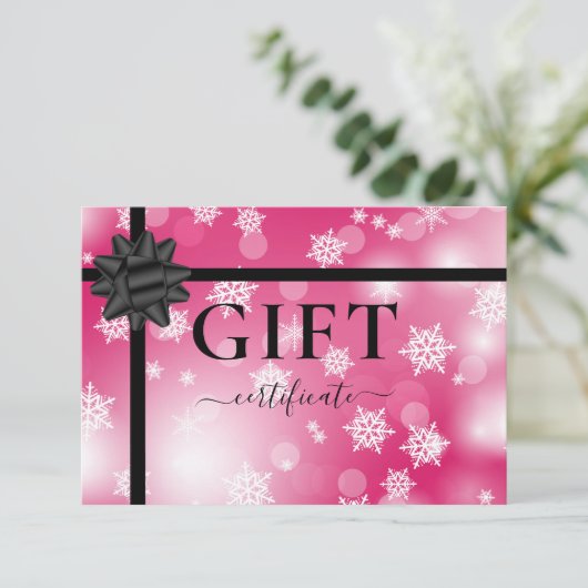 BUSINESS GIFT CERTIFICATE | Modern | Ribbon |  (スタンド正面)
