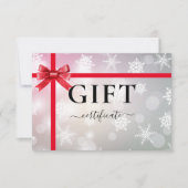BUSINESS GIFT CERTIFICATE | Modern | Ribbon | (正面)