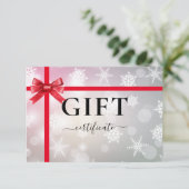 BUSINESS GIFT CERTIFICATE | Modern | Ribbon | (スタンド正面)