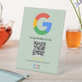 Business Google Review Tabletop Sign l QR Code 台座サイン (インサイチュ)